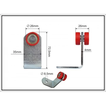 Hajlitott Pergola görgő