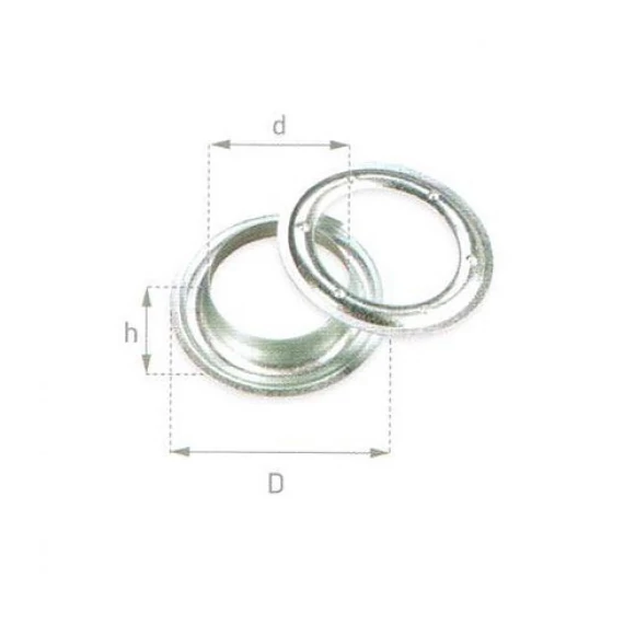 Nikkel ringli 12mm